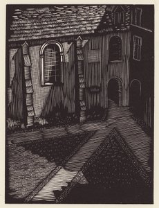 Cambridge: Trinity Hall (puupiirros) tekijältä John Frederick Greenwood