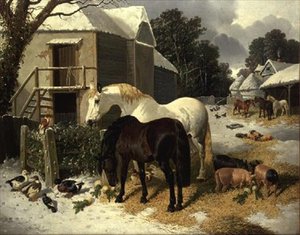 Maatila talvella tekijältä John Frederick Herring Jnr