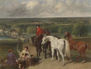 Kuninkaallisten hevosten harjoittelua, 1847-55 tekijältä John Frederick Herring Senior
