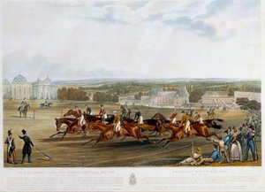 Prix du jockey club a Chantilly vuonna 1841 Print by John Frederick Herring (1795-1865) (ec.engl.) 1841 Collection privee tekijältä John Frederick Herring Senior