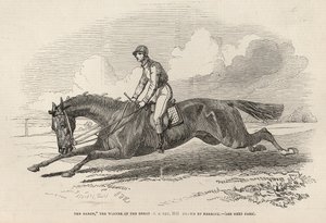 "The Baron", Great St. Leger -palkinnon voittaja, "The Illustrated London News", 27. syyskuuta 1845 tekijältä John Frederick Herring Senior