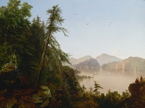 Hudsonin varrella, 1852. tekijältä John Frederick Kensett