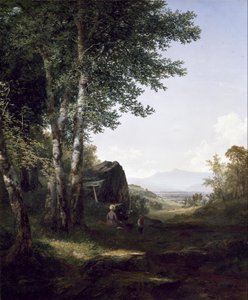Kaukainen näkymä Mansfield Mountainille, Vermontiin tekijältä John Frederick Kensett
