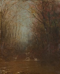 Forest Interior with Stream, n. 1860-1870. tekijältä John Frederick Kensett