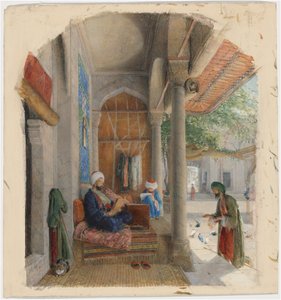 Fakiiri moskeijan ovella, Konstantinopoli tekijältä John Frederick Lewis