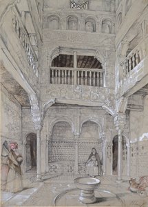 Sisäänkäynti Alhambran kylpylään, 1830-luku tekijältä John Frederick Lewis