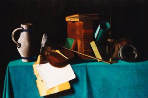 Pöytälevy viululla, tekijältä John Frederick Peto