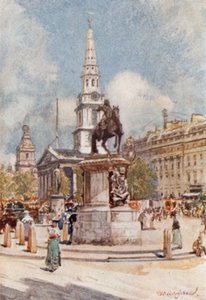 Charing Cross, Kaarle I:n ja St. Martin-in-the-Fieldsin patsas tekijältä John Fulleylove