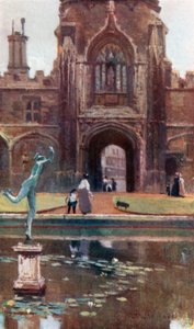 Christ Church College - Tom Quadrangle (värilitografia)