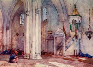 Samarian moskeijan sisätilat, 1902. tekijältä John Fulleylove