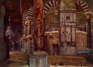 Kalliokupolin sisäpuoli kaakosta, 1902. tekijältä John Fulleylove
