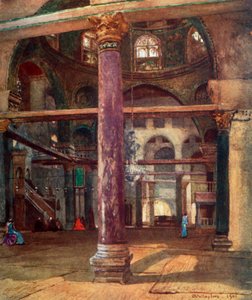 El Aksan moskeijan sisustus kaakosta, 1902. tekijältä John Fulleylove