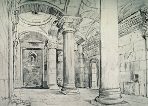 Jerusalem - Kultaisen tai kauniin portin sisustus, 1902. tekijältä John Fulleylove