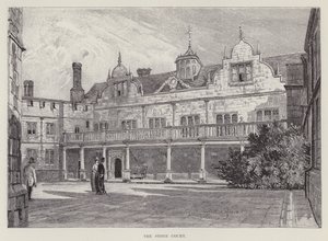 Knole House, The Stone Court (litho) tekijältä John Fulleylove