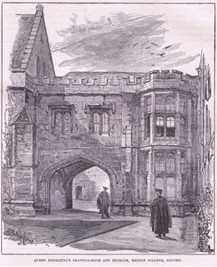 Kuningatar Henriettan olohuone ja makuuhuone, Merton College, Oxford tekijältä John Fulleylove