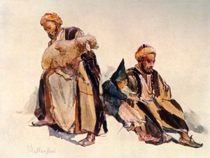 Syyrian paimenet ja paimenpoika, 1902. tekijältä John Fulleylove