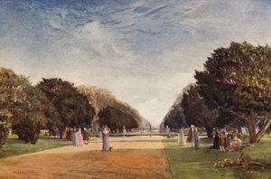 The Great Avenue, Hampton Court (värilitho) tekijältä John Fulleylove