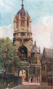Tom Tower, Christ Church College (värilitografia)