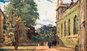 Trinity College (värilitografia) tekijältä John Fulleylove