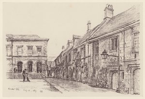 Worcester College (litografia) tekijältä John Fulleylove