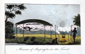 Nukkumistapa metsässä, 1813.
