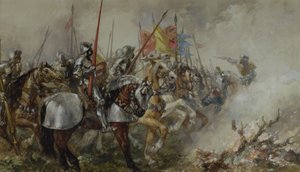 Kuningas Henrik V Agincourtin taistelussa 1415