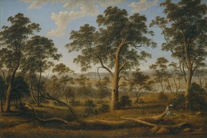 Launceston ja Tamar-joki tekijältä John Glover