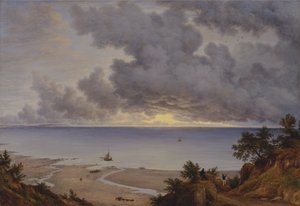 Sandown Bay, Shanklin Chinen läheltä, Isle of Wight -saari. tekijältä John Glover