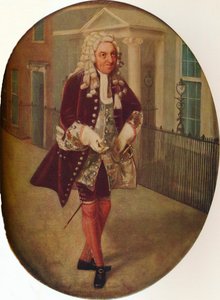 Richard Suett Bayesin roolissa George Villiersin, Buckinghamin toisen herttuan, The Rehearsalissa, 1796