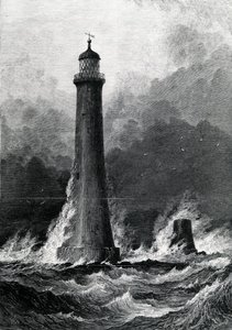 The Proposed New Eddystone Lighthouse, kuvitus The Illustrated London News -lehdestä vuodelta 1879.