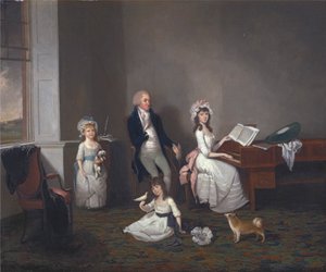 John Richard Comyns din Hylands, Essex, cu fiicele sale finlandeze
