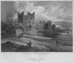 Bywell Castle, Northumberland, 1814 tekijältä John Greig