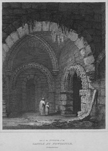 Osa linnan sisätiloista Newcastlessa, Northumberlandissa, 1814
