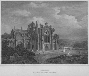 Etelärintama - Melrose Abbey Church, 1814