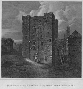 Linna, Newcastle, Northumberland, 1814 tekijältä John Greig