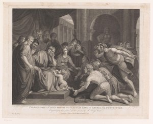 Pyrrhus toi kuningas Glauciakselle lapsena suojelukseksi Pyrrhus, kun lapsi toi Glauciaksen Illyrian kuninkaan luo suojelemaan (nimi esineessä) Englannin tärkeimmät maalaukset (sarjan nimi) Englannin suurimmat maalaukset (sarja tit
