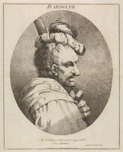 Bardolph, "Henry IV", osa II, näytös II, kohtaus IX tekijältä John Hamilton Mortimer