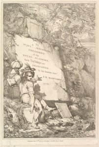 Sir Joshua Reynoldsille omistettu viisitoista etsausta, 1778. tekijältä John Hamilton Mortimer