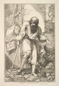 Gerard Lairesse Sir Joshua Reynoldsille omistetusta viidestätoista etsauksesta, 8. joulukuuta 1778. tekijältä John Hamilton Mortimer