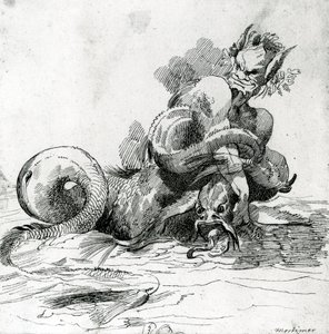 Kuva merihirviöstä 1700-luvulta