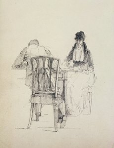 Lukeva mies, n. 1804-1830 tekijältä John Harden
