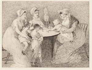 Lapsen kehräämisleikki, 1807 tekijältä John Harden