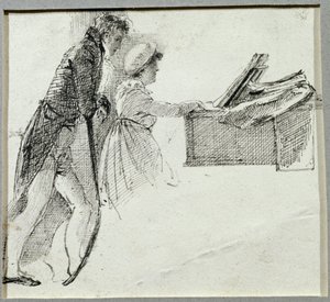 Pianolla (muste paperille) tekijältä John Harden