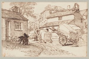 Kärryt Amblesidessa, Cumbriassa, 1823