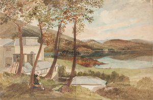 Hall ja Windermere, Lake District, Cumbria (wc paperilla) tekijältä John Harden