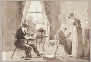 Kesämaja, 1824 (wc paperille) tekijältä John Harden