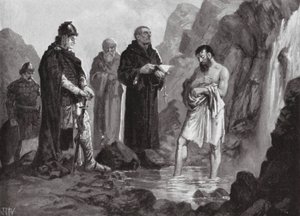Boris I:n kaste, 864 (litografia) tekijältä John Harris Valda