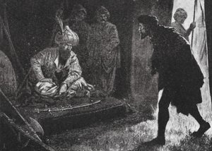 Kreikkalaisen kuvernöörin haastattelu Osmanin kanssa (litografia) tekijältä John Harris Valda