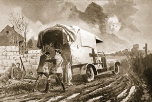 Yksityinen sheriffi auttoi haavoittuneita miehiä ambulanssiinsa, kun hän itse oli loukkaantunut tekijältä John Harris Valda
