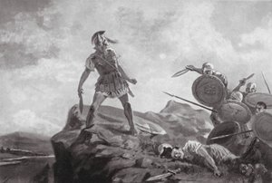 Philomeloksen kuolema (litografia) tekijältä John Harris Valda